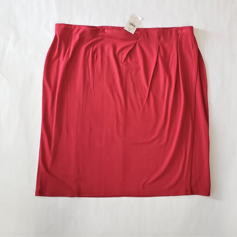J.Jill Wearever Knit Wrap Skirt size XL Pink Clare